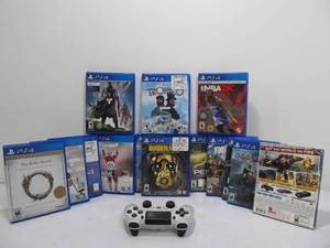 lot 235 image: Group of Playstation PS4 Games & PS4 Dualshock Controller