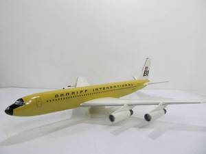 lot 217 image: Large Vintage BRANIFF INTERNATIONAL Airlines Wooden Airplane Display Model