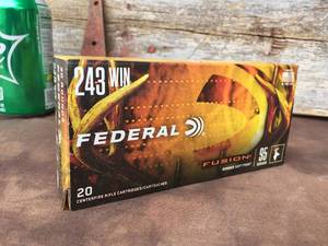 lot 26 image: Federal 243 Win Ammo 20 Cartridges