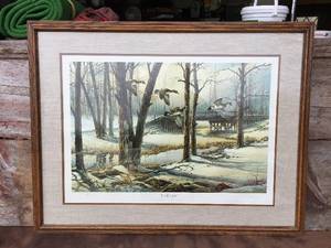 lot 29 image: Terry Redlin April Snow Signed and Numbered Early Print