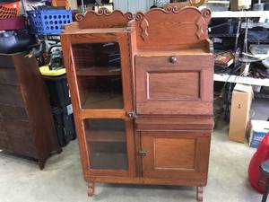 lot 32 image: Antique Side-by-Side DeskBookcase