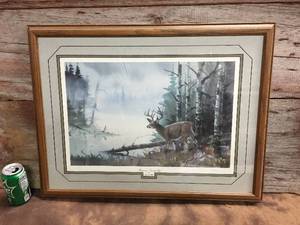 lot 42 image: Les Kouba Wildlife Watercolor Signed and Numbered Print