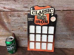 lot 54 image: Vintage Classic Iron Lighter Display Board