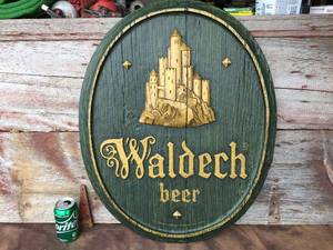 lot 68 image: Vintage Hamm Brewing Waldech Beer Wall Sign