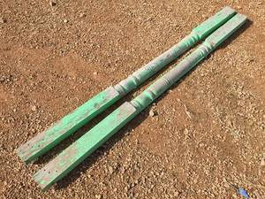 lot 165 image: Pair Antique Wooden 12 Columns