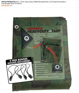 lot 19 image: ASSORTED TARPS. SEE PICTURES