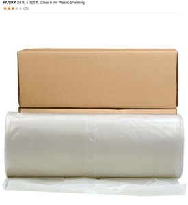 lot 27 image: ASSORTED HUSKY PLASTIC SHEETING. SEE PICTURES