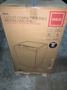lot 39 image: RCA 1.6 CU.FT. TOP LOAD PORTABLE WASHER IN WHITE. SEE PICTURES