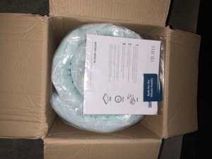 lot 50 image: LUCID COMOFORT COLLECTION 2 INCH. GEL AND ALOE INFUSED MEMORY FOAM TOPPPER-QUEEN. SEE PICTURES