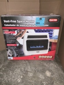 lot 59 image: DYNA-GLO 30,000 BTU BLUE FLAME VENT FREE NATURAL GAS THERMOSTATIC WALL HEATER. SEE PICTURES