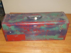 Metal Tool Box with Removable Tray