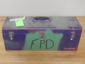 Metal Tool Box with Removable Tray