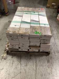 Pallet with 32 cases of Traffic Master Saratoga Hickory Amber 7 mm Thick x 7-23 in. Wide x 50-58 in. Length Laminate Flooring (24.17 sq. ft.  case)