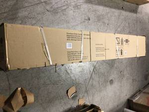 Husky Ready-to-Assemble 36 in. W x 72 in. H x 18 in. D Steel Tall Garage Cabinet in Black not used see pictures