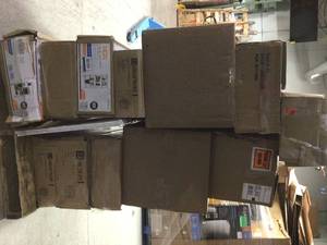 Lot of assorted Storage Shelves and Cabinets open boxes customer Returns see pictures