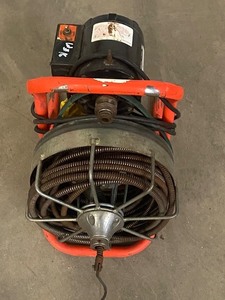 lot 24 image: Mini-Rooter 50ft Power Drain Snake