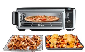Ninja - Ninja� SP101 Foodi 8-in-1 Digital Air Fry Oven, Toaster, Flip-Away Storage, Dehydrate, Keep Warm - Stainless SteelBlack