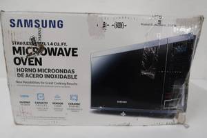 Samsung - 1.4 cu. ft. Countertop Microwave with Sensor Cooking - Stainless steel