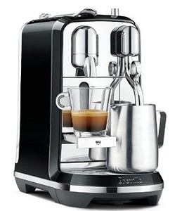 Breville Nespresso Creatista Single Serve Espresso Machine with Milk Auto Steam Wand, Black.