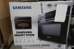 Samsung - 1.2 cu. ft. Countertop Convection Microwave with PowerGrill - Black