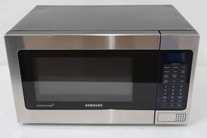 Samsung 1.1 cu. ft Countertop Microwave with Grilling Element in Stainless Steel