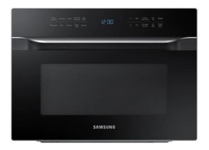 Samsung 1.2 cu. ft. PowerGrill Duo Countertop Microwave with Power Convection and Built-In Application in Black