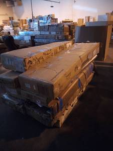 8 Units un checked Entertainment stands(some with fire inserts and barn doors)