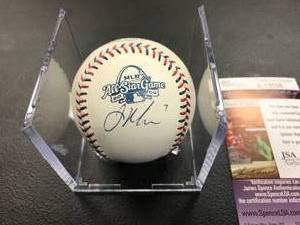 Joe Mauer Autographed  2009 All Star Ball ( JSA Authentication )