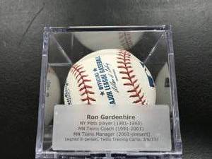 Ron Gardenhire Autographed Baseball