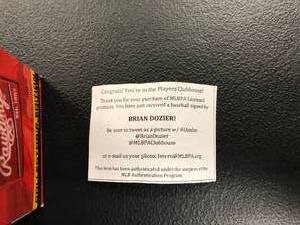 Brian Dozier Autographed Baseball