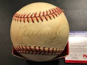 Kirby Puckett Autographed Baseball ( PSA Authentication )