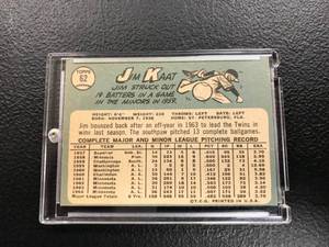 Jim Katt Autographed 1965 Topps Baseball Card