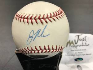 Joe Mauer Autographed Just memorabilia Baseball