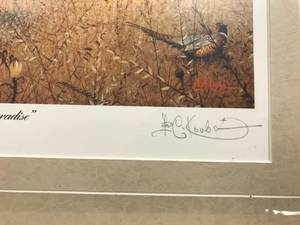 25th anniversary Leslie Kouba Signed Pheasant Print