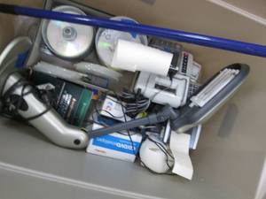 (2) Large Totes of Office Supplies,...