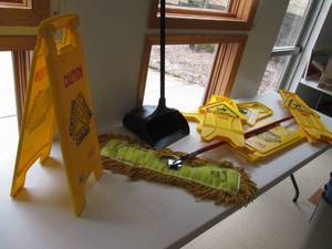 Janitorial Supplies, Caution Signs,...
