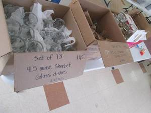 Set of 73 (4.5 oz Sherbet Glass Dis...