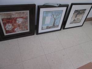 (3) Framed Prints See Photos...