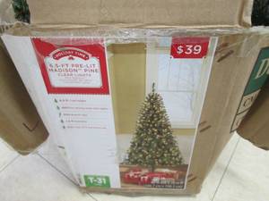 6.5 Pre-Lit Madison Pine Artificia...