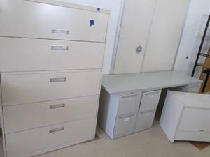 (5) Shelf Metal File Cabinet 42 X ...