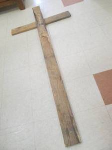 Wooden Cross 33.5 X 73.5...