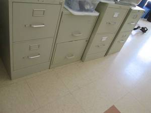 (4) Metal File Cabinets See Photos...