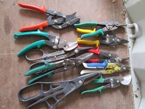 Lot of Tin Snips...