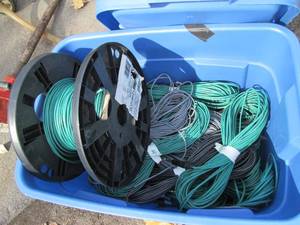 Tote of Electrical Wire...