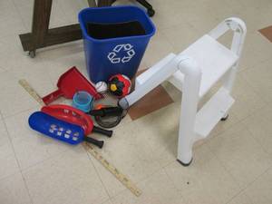 Step Stool, Toys, & Office Items