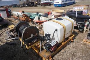 lot 28 image: Turbo Turf Model 4025 100 Gallon Hydro Seeder Boom Sprayer