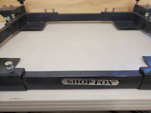 lot 9 image: Adjustable Rolling Mashine Shop Cart by Shop Fox