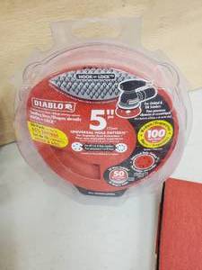 lot 36 image: (3) Pkg Assorted Sanding Disks & (3) Assorted Sanding Belts