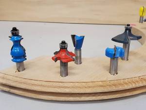 lot 37 image: (13) 12 Shank Assorted Molding Shaping Bits Lot