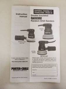 lot 55 image: Orbital Sander by Porter Cable